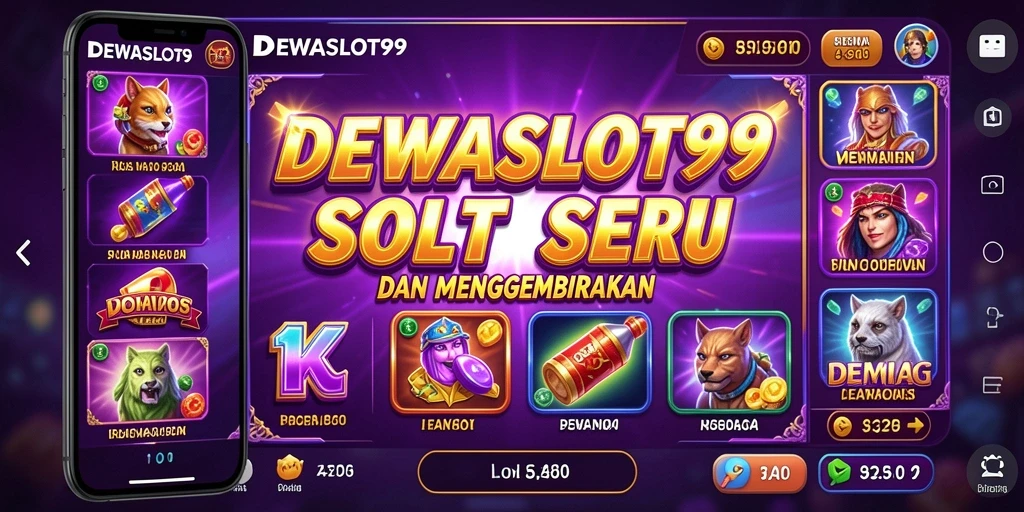 Tampilan gameplay DEWASLOT99 yang menarik dan penuh warna.