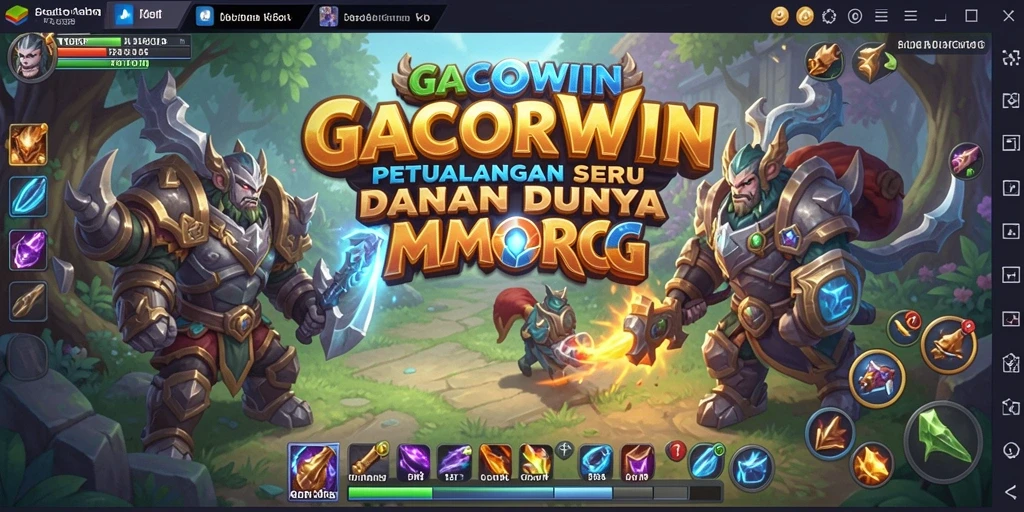Tampilan gameplay GACORWIN yang menakjubkan dalam dunia MMORPG.
