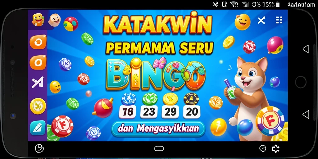 Screenshot gameplay KATAKWIN menampilkan keseruan permainan Bingo.