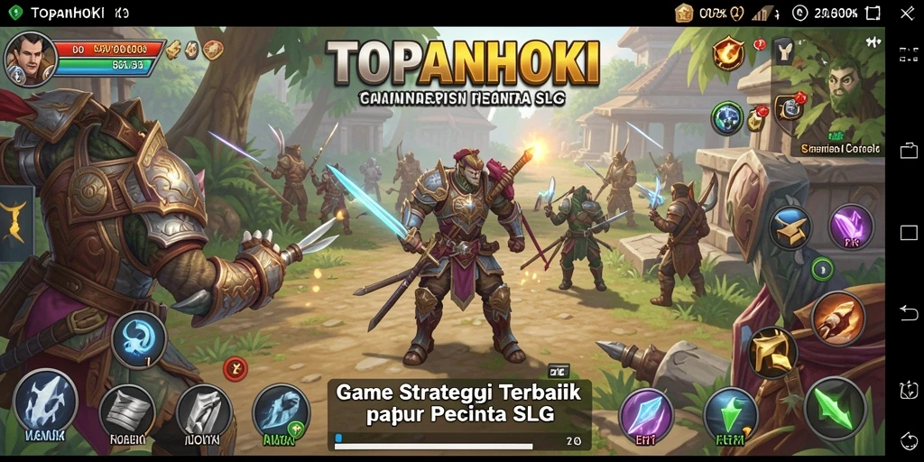 Tampilan gameplay menantang dari TOPANHOKI di dunia SLG.