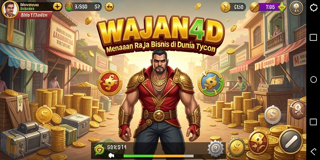 Tampilan gameplay <strong>WAJAN4D</strong> yang menakar strategi bisnis dengan antarmuka yang ramah pengguna.